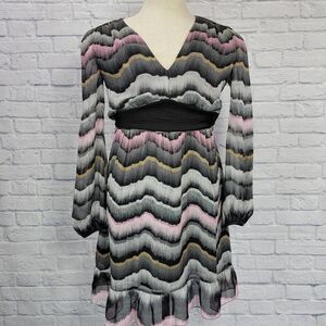 Diane von Furstenberg Size 6 Lizbeth Printed Silk Blend Dress Wild Rose/…